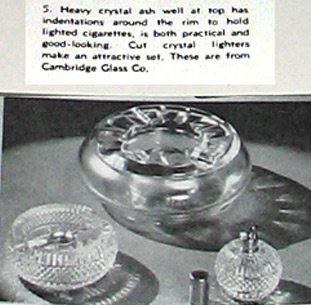 Cambridge Ashtrays Advertisement