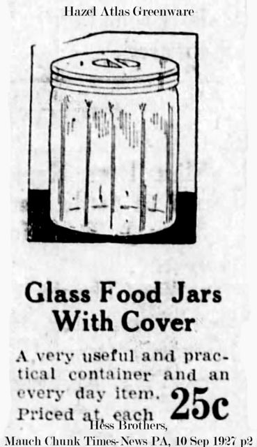 Hazel-Atlas Food Jar Advertisement