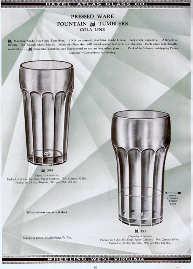 Hazel-Atlas Fountain Tumbler Catalog Page