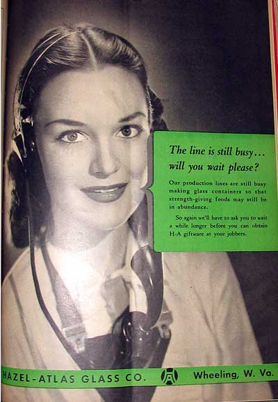 Hazel-Atlas Wartime Ad