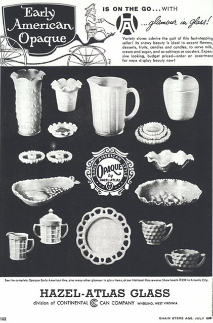 Hazel-Atlas Chain Store Ad July 1958