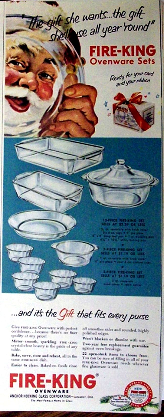 Anchor Hocking Fire-King Advertisement