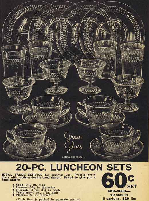 Hocking Roulette Butler Bros Catalog Page