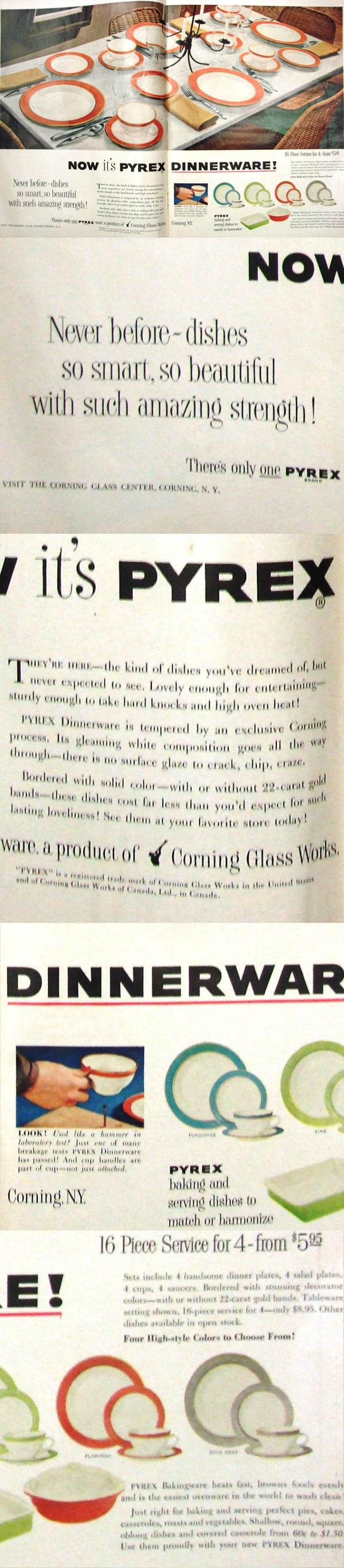 Pyrex Dinnerware Ad