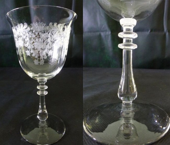 Bryce # 784 Stem w/ Fern Leaf Etch