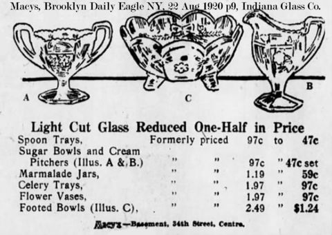 Indiana Light Cut Glass Advertisement