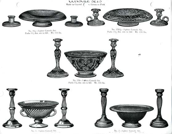 Indiana Catalog Page--Late 1920's Console Sets