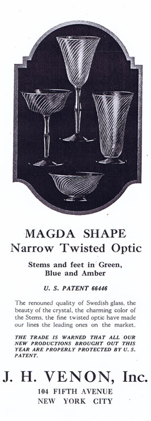 Venon Advertisement for Swedish Magda Pattern
