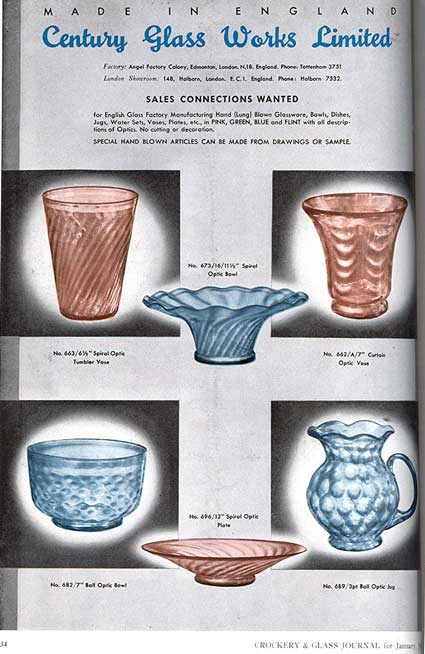 Century Glass Works Ad