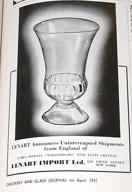 Whitefriars #9160 Vase