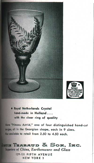 Royal Netherlands Crystal Princess Astrid Cut