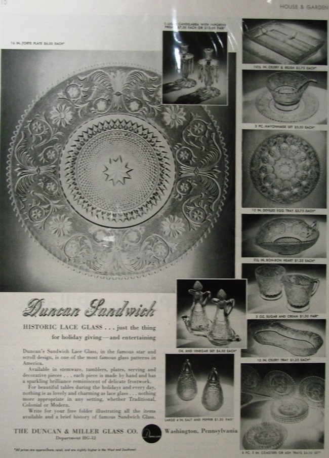 Duncan & Miller Sandwich Advertisement