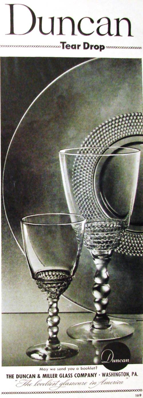 Duncan & Miller Teardrop Advertisement