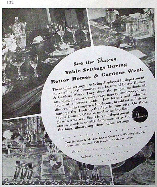 Duncan Tableware Ad