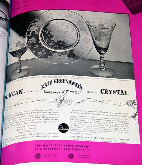 Duncan & Miller Language of Flowers Ad