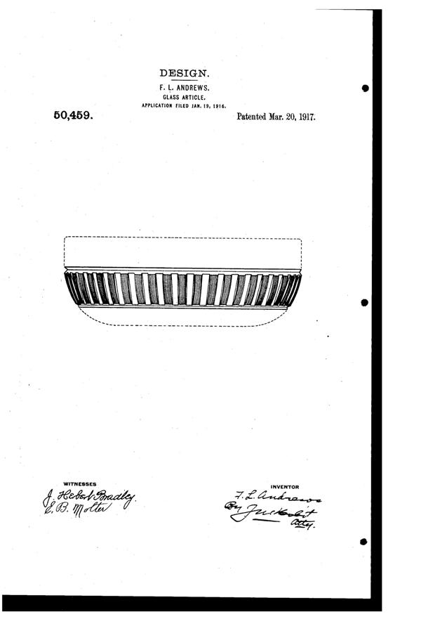 Fry Bowl Design Patent D 50459-1