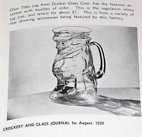 Dunbar Toby Jug Ad