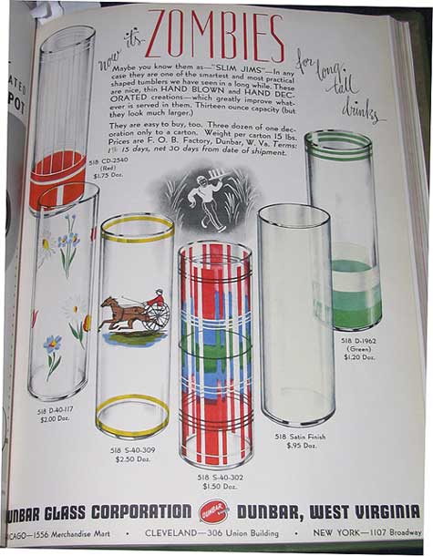Dunbar Zombie Glasses Ad