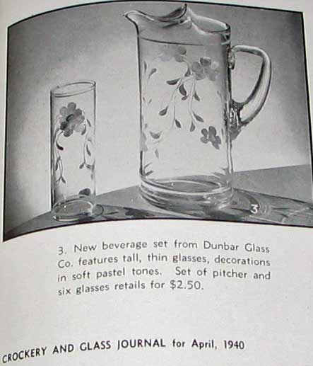Dunbar Pitcher Pastel Flowers