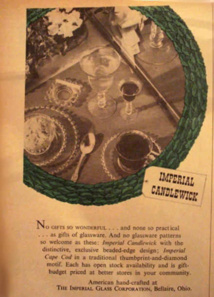 Imperial Candlewick Advertisement