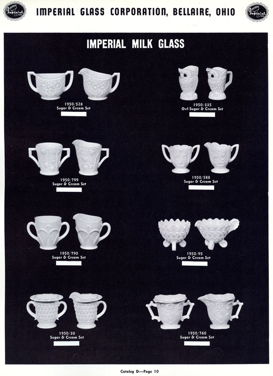 Imperial 1955 Milk Glass Catalog Page 10