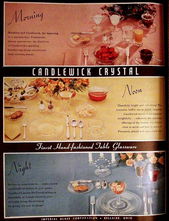 Imperial Candlewick Advertisement