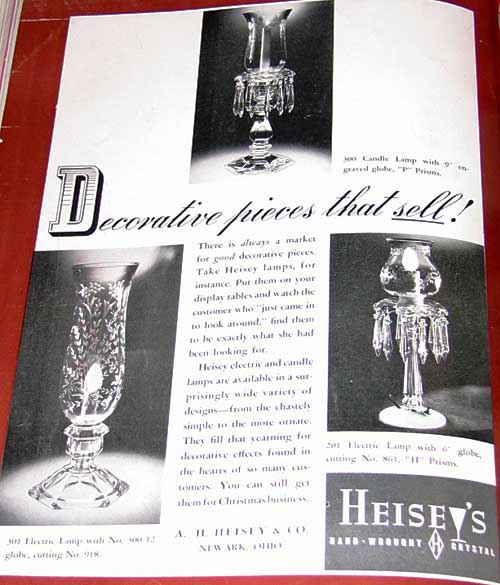 Heisey Candle Holders