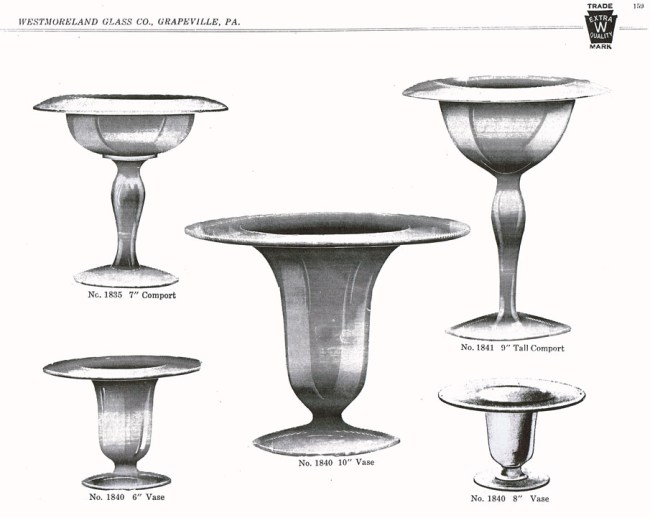 Westmoreland #1840 Catalog Page