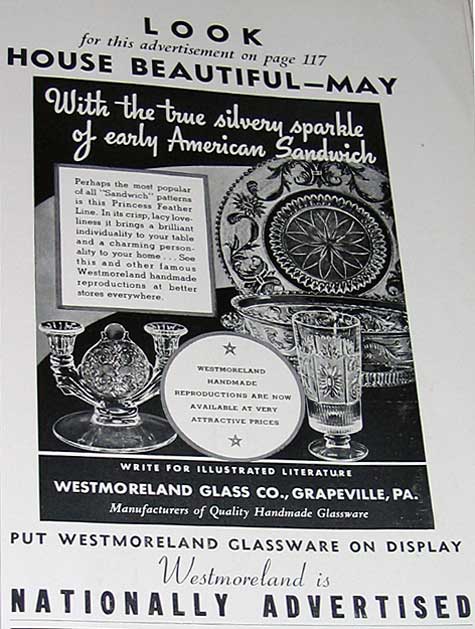 Westmoreland Princess Feather Ad