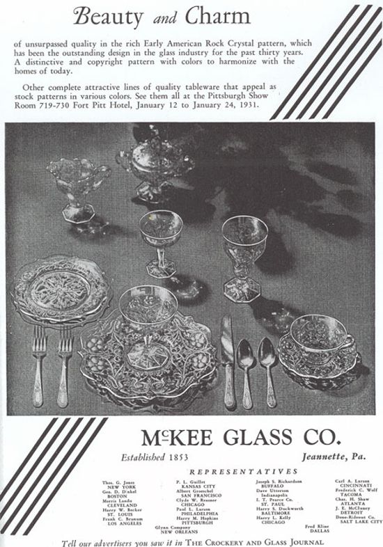 McKee Rock Crystal Ad in C&G Journal