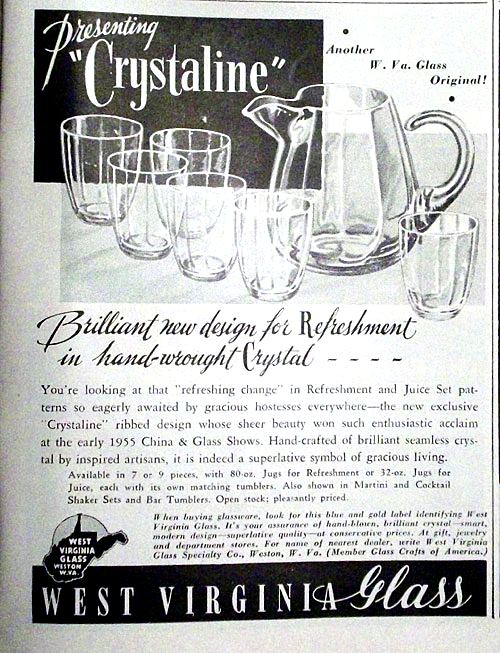 West Virginia Glass Advertisement
