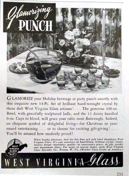 West Virginia Glass Advertisement