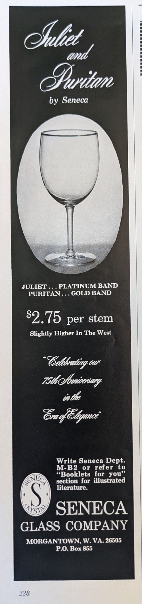 Seneca Juliet and Puritan Ad