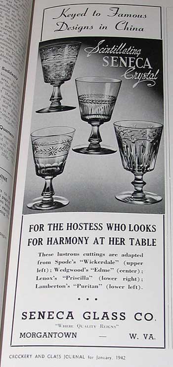 Seneca China Pattern Matched Assortment Ad