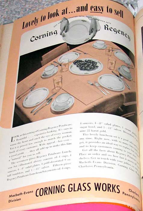 Corning Regency Ad (Petalware)