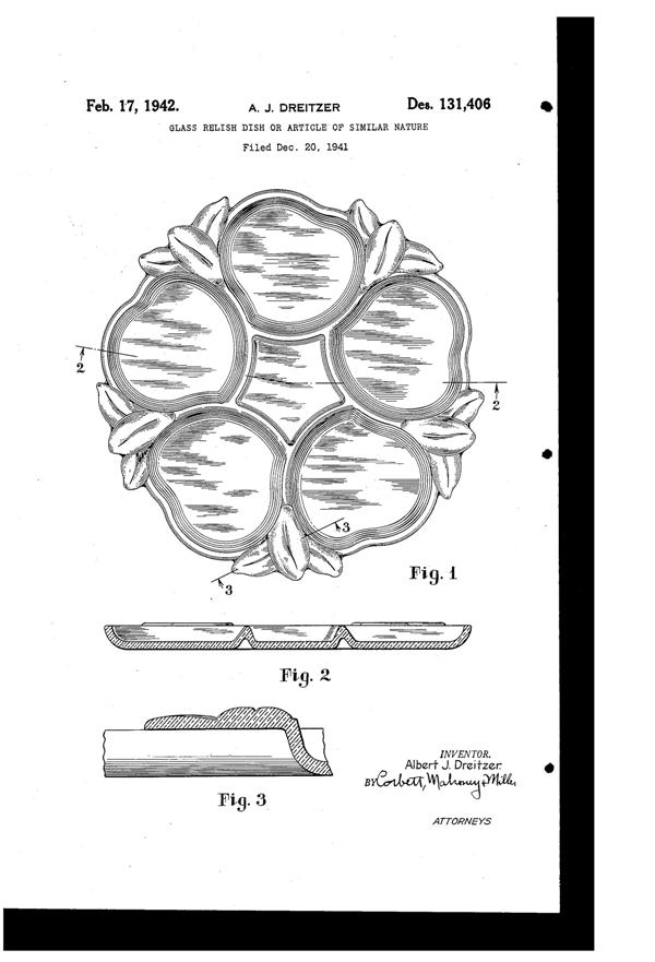 Pitman-Dreitzer Peach Relish Design Patent D131406-1