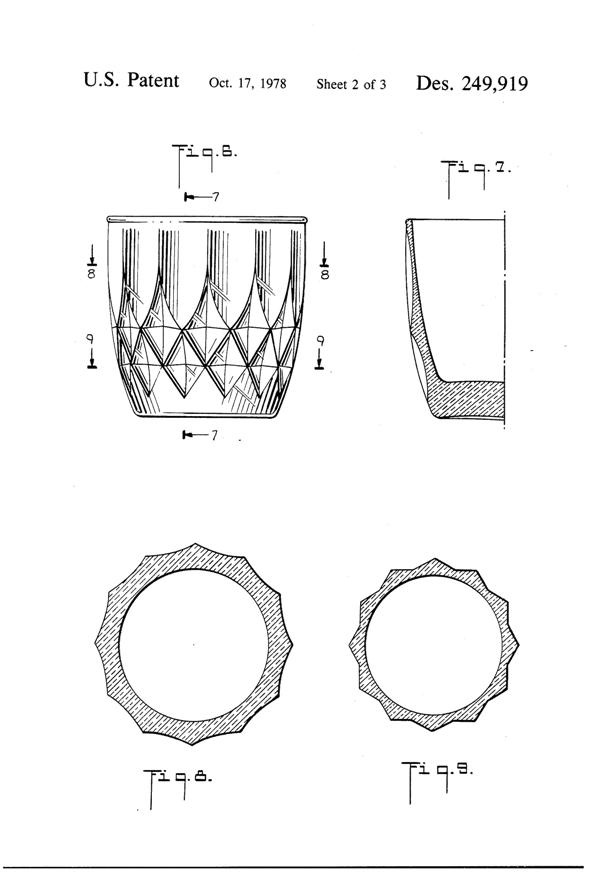 Anchor Hocking Crown Point Tumbler Design Patent D249919-3