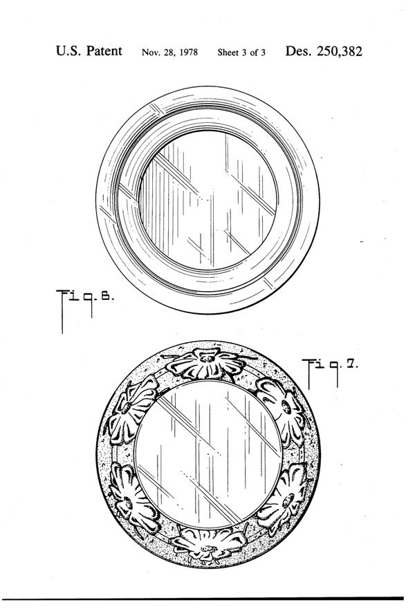 Anchor Hocking Rain Flower Bowl Design Patent D250382-4