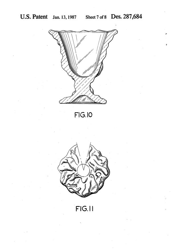 Anchor Hocking Husted Sundae Design Patent D287684-8