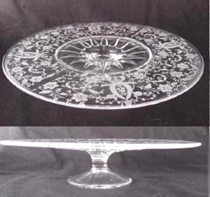 Viking Cake Stand w/ Prelude Etch