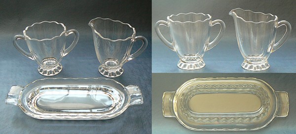Viking #5248  Princess Three-Piece Creamer & Sugar w/ Tray