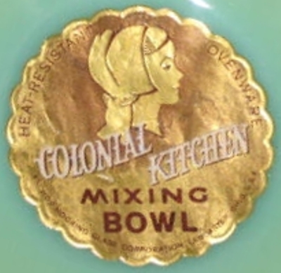 Anchor Hocking Colonial Kitchen Label