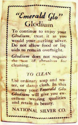 Paden City Emerald-Glo Label