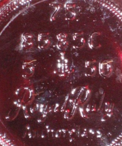 Anchor Hocking Royal Ruby Anchorglass Mark