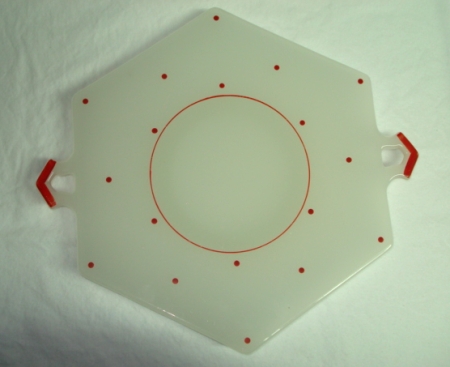Beaumont Ferlux Handled Tray w/ Dots Decoration