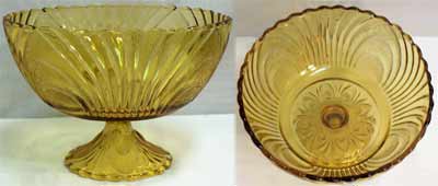 Brockway Nouveau Footed Bowl