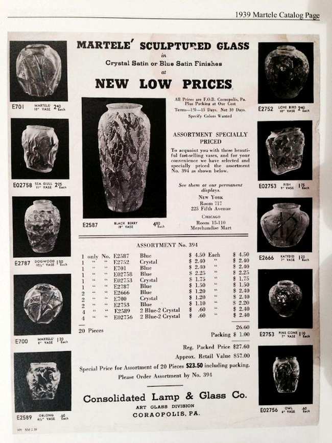 Consolidated Martele Catalog Page