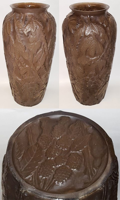 Consolidated #2587 Martelé Blackberry Vase