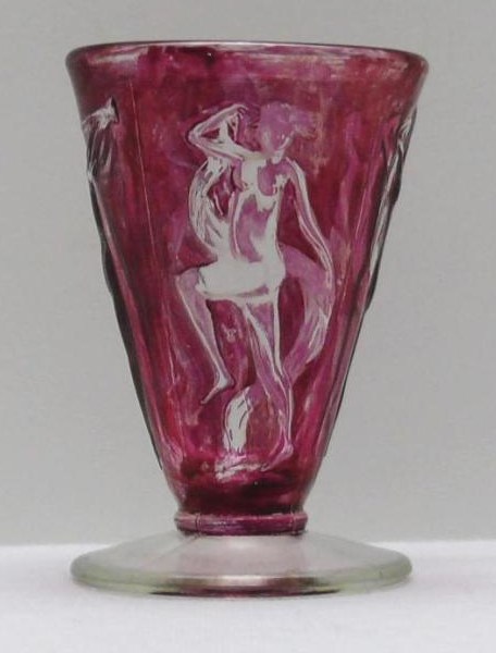 Consolidated #3096 Dancing Nymph Footed Tumbler