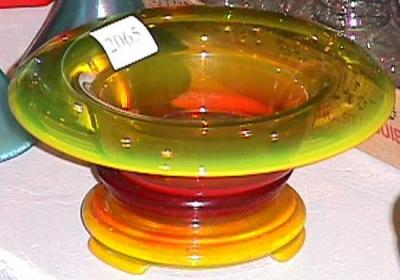 Co-Operative Flint # 476 Sunset Bowl and Base